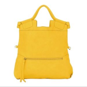 Yellow Foley and Corinna purse